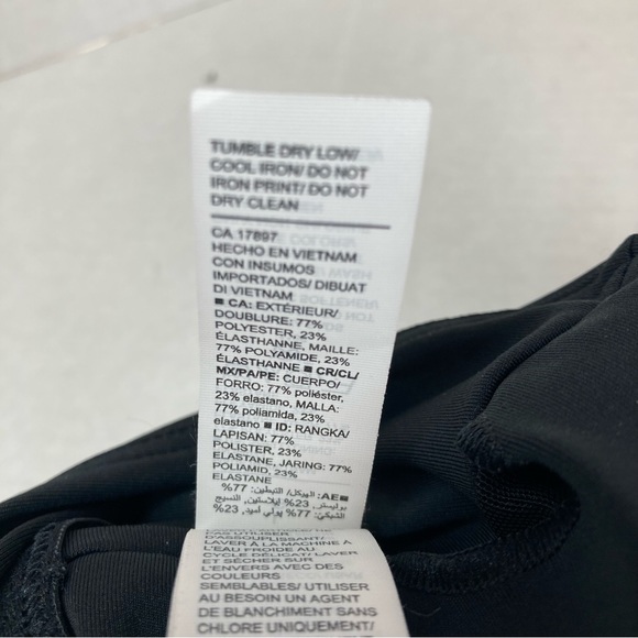 Old Navy Active Long Line Sports Bra Size L Black And Gray Zebra Stripe Print - Picture 8 of 10